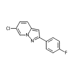 CAS#: 291744-01-9， 6-Chloro-2-(4-Fluorophenyl)Pyrazolo[1,5-a]Pyridine