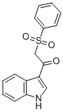 structure of CAS# 292855-52-8, 1-(Indol-3-Yl)-2-(Phenylsulfonyl)Ethanone;1-(Indol-3-Yl)-2-(Phenylsulfonyl)Ethanone