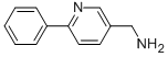 structure of CAS# 294648-38-7, (6-Phenyl-3-Pyridinyl)Methylamine;5-(Aminomethyl)-2-Phenylpyridine 95%;(6-PHENYL-3-PYRIDINYL)METHYLAMINE;5-(Aminomethyl)-2-Phenylpyridine