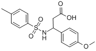 structure of CAS# 295344-96-6, 3-(4-Methoxy-Phenyl)-3-(Toluene-4-Sulfonylamino)-Propionic Acid;(3S)-3-(4-Methoxyphenyl)-3-[(4-Methylphenyl)Sulfonylamino]Propionate;Zinc00037023