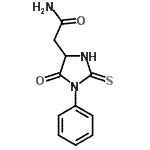 CAS#: 29588-03-2， 2-(5-Oxo-1-Phenyl-2-Thioxo-4-Imidazolidinyl)Acetamide