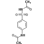 structure of CAS# 29591-86-4, N-[(4-Acetamidophenyl)Sulfonyl]Acetamide;(for R&D only);N-((4-(Acetylamino)phenyl)sulphonyl)acetamide;N-(4-[(Acetylamino)sulfonyl]phenyl)acetamide