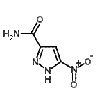structure of CAS# 297149-32-7, 5-Nitro-1H-Pyrazole-3-Carboxamide;1H-Pyrazole-3-carboxamide,5-nitro-;3-Nitro-1H-pyrazole-5-carboxamide;3-nitropyrazole-5-carboxamide
