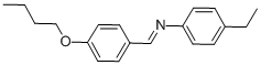 structure of CAS# 29743-15-5, N-[(4-Butoxyphenyl)Methylene]-4-Ethyl-Benzenamine;(4-Butoxybenzylidene)-(4-Ethylphenyl)Amine;N-[(1E)-(4-Butoxyphenyl)Methylene]-4-Ethylaniline;N-[(4-Butoxyphenyl)Methylidene]-4-Ethylaniline