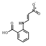 structure of CAS# 298188-18-8, 2-{[(E)-2-Nitrovinyl]Amino}Benzoic Acid;(E)-2-((2-nitrovinyl)amino)benzoic acid;2-[(2-nitrovinyl)amino]benzoic acid