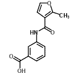 CAS#: 298686-55-2， 3-[(2-Methyl-3-Furoyl)Amino]Benzoic Acid