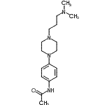 CAS#: 299-48-9， N-(4-{4-[3-(Dimethylamino)Propyl]-1-Piperazinyl}Phenyl)Acetamide