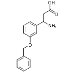 结构式 CAS# 299439-16-0, 3-氨基-3-[3-(苄氧基)苯基]丙酸