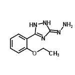 CAS 登录号：299440-08-7， (3Z)-5-(2-乙氧基苯基)-3-亚肼基-2,3-二氢-1H-1,2,4-三唑
