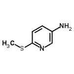 结构式 CAS# 29958-08-5, 6-(甲硫基)-3-吡啶胺