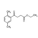 结构式 CAS# 30005-21-1, 乙基4-(2,5-二甲基苯基)-4-氧代丁酸酯