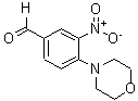 结构式 CAS# 300541-91-7, 4-(4-吗啉基)-3-硝基苯甲醛