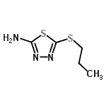 结构式 CAS# 30062-49-8, 5-(丙基硫基)-1,3,4-噻二唑-2-胺