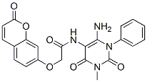 CAS#: 301206-07-5， N-(6-Amino-1,2,3,4-Tetrahydro-3-Methyl-2,4-Dioxo-1-Phenyl-Pyrimidin-5-Yl)-2-[(2-Oxo-2H-1-Benzopyran-7-Yl)Oxy]-Acetamide