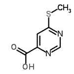 CAS#: 301342-78-9， 6-(Methylsulfanyl)-4-Pyrimidinecarboxylic Acid
