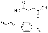 CAS#: 30174-67-5， Methylene-Butanedioic Acid Polymer With 1,3-Butadiene And Ethenylbenzene