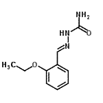 结构式 CAS# 302910-34-5, (2E)-2-(2-乙氧基苄亚基)氨基甲酰肼