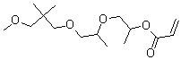 CAS#: 302911-83-7， 2-Propenoic acid 2-[2-(3-methoxy-2,2-dimethylpropoxy)-1-methylethoxy]-1-methylethyl ester