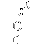 结构式 CAS# 303087-77-6, N'-[(E)-(4-乙氧基苯基)亚甲基]乙酰肼
