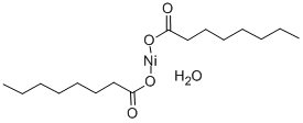 structure of CAS# 304656-41-5, Nickel(II) Octanoate Hydrate