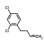 结构式 CAS# 3047-22-1, 1-(3-丁烯-1-基)-2,4-二氯苯