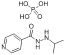 structure of CAS# 305-33-9, Iproniazid Phosphate;N'-Isopropylpyridine-4-Carbohydrazide;Phosphoric Acid;N'-Isopropyl-4-Pyridinecarbohydrazide;Phosphoric Acid;N'-Isopropylisonicotinohydrazide;Phosphoric Acid