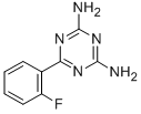 结构式 CAS# 30530-42-8, 2,4-二氨基-6-(2-氟苯基)-1,3,5-三嗪