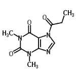 CAS#: 3056-20-0， 1,3-Dimethyl-7-Propionyl-3,7-Dihydro-1H-Purine-2,6-Dione