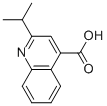 结构式 CAS# 306749-60-0, 2-异丙基喹啉-4-羧酸