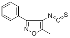 结构式 CAS# 306934-97-4, 5-甲基-3-苯基-4-异恶唑基异硫氰酸酯
