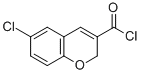structure of CAS# 306935-54-6, 6-Chloro-2H-1-Benzopyran-3-Carbonyl Chloride;6-CHLORO-2H-1-BENZOPYRAN-3-CARBONYL CHLORIDE;6-CHLORO-2H-CHROMENE-3-CARBONYL CHLORIDE