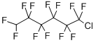 structure of CAS# 307-22-2, 1-Chloro-6H-Dodecafluorohexane;1-Chloro-1,1,2,2,3,3,4,4,5,5,6,6-Dodecafluo;6Chloro-1H-Perfluorohexane 97%;1-CHLORO-6H-DODECAFLUOROHEXANE