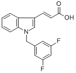 CAS#: 307352-81-4， 3-[1-(3,5-Difluorobenzyl)-1H-Indol-3-Yl]Acrylic Acid