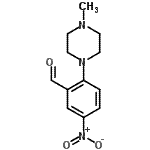 structure of CAS# 30742-63-3, 2-(4-Methyl-1-Piperazinyl)-5-Nitrobenzaldehyde;2-(4-methyl-1-piperazinyl)-5-nitrobenzaldehyde;2-(4-methylpiperazin-1-yl)-5-nitrobenzaldehyde;2-(4-Methylpiperazino)-5-nitrobenzenecarbaldehyde