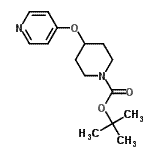 structure of CAS# 308386-35-8, 2-Methyl-2-Propanyl 4-(4-Pyridinyloxy)-1-Piperidinecarboxylate;1-PIPERID<wbr>INECARBOX<wbr>YLICACID,<wbr> 4-(4-PYR<wbr>IDINYLOXY<wbr>)-, 1,1-D<wbr>IMETHYLET<wbr>HYL ESTER;4-(Pyridi<wbr>n-4-yloxy<wbr>)-piperid<wbr>ine-1-car<wbr>boxylic a<wbr>cid tert-<wbr>butyl est<wbr>er