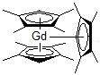 structure of CAS# 308847-85-0, Tris(Tetramethylcyclopentadienyl)Gadolinium;Tris(Tetramethylcyclopentadienyl)Gadolinium, Min. 98%;Tris(Tetramethylcyclopentadienyl)Gadolinium,Min.98%;Tris(Tetramethylcyclopentadienyl)Gadolinium, 99.9%