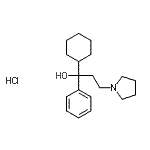CAS#: 30953-84-5， 1-Cyclohexyl-1-Phenyl-3-(1-Pyrrolidinyl)-1-Propanol Hydrochloride (1:1)