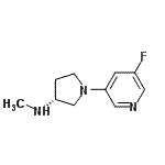 CAS#: 309960-10-9， (3R)-1-(5-Fluoro-3-Pyridinyl)-N-Methyl-3-Pyrrolidinamine
