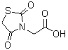 结构式 CAS# 31061-24-2, (2,4-二氧代-1,3-噻唑烷-3-基)乙酸