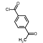 structure of CAS# 31076-84-3, 4-Acetylbenzoyl Chloride;4-acetylbenzoyl chloride