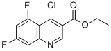 结构式 CAS# 311346-69-7, 4-氯-5,7-二氟喹喔啉-3-羧酸乙酯