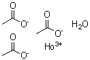 structure of CAS# 312619-49-1, Tris(Acetato-kappao)Holmium Hydrate (1:1);acetic acid, holmium salt, hydrate (3:1:1);holmium acetate hydrate (1:3:1);HOLMIUM III ACETATE, monohydrate
