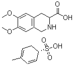 structure of CAS# 312623-76-0, (S)-(-)-1,2,3,4-Tetrahydro-6,7-dimethoxy-3-isoquinolinecarboxylic acid p-toluenesulfonic acid salt