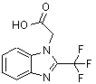 结构式 CAS# 313241-14-4, (2-三氟甲基-苯并咪唑-1-基)-乙酸