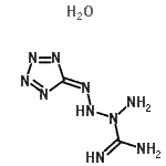 CAS#: 31330-63-9， 4-(5H-Tetrazol-5-ylidene)-2-tetraazanecarboximidamide hydrate (1:1)