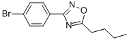 structure of CAS# 313536-71-9, 3-(4-Bromophenyl)-5-Butyl-1,2,4-Oxadiazole