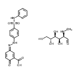 CAS#: 31363-03-8， (3Z)-6-Oxo-3-{[4-(2-Pyridinylsulfamoyl)Phenyl]Hydrazono}-1,4-Cyclohexadiene-1-Carboxylic Acid - 2-Deoxy-2-(Methylamino)-D-Glucose (1:1)
