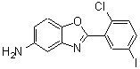 结构式 CAS# 313953-34-3, 2-(2-氯-5-碘苯基)-1,3-苯并恶唑-5-胺