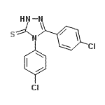 CAS#: 31405-28-4， 4,5-Bis(4-Chlorophenyl)-4H-1,2,4-Triazole-3-Thiol
