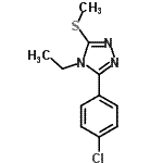 CAS#: 31409-18-4， 3-(4-Chlorophenyl)-4-Ethyl-5-(Methylsulfanyl)-4H-1,2,4-Triazole
